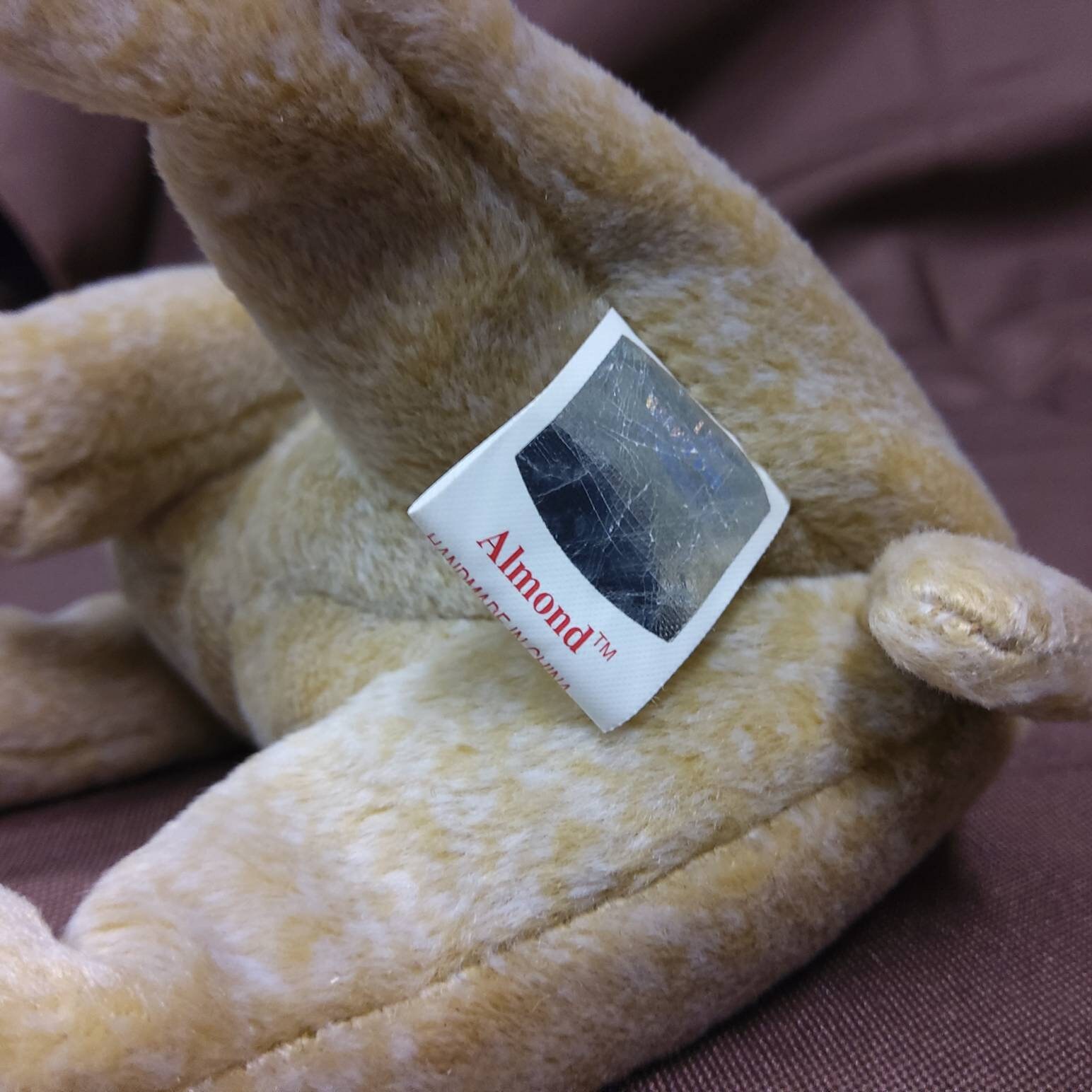 TY Beanie Baby almond the Bear. New Never Played Etsy UK