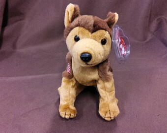 MWMT 6 Inch Ty Beanie Baby ~ COURAGE the German Shepherd NYPD Dog 