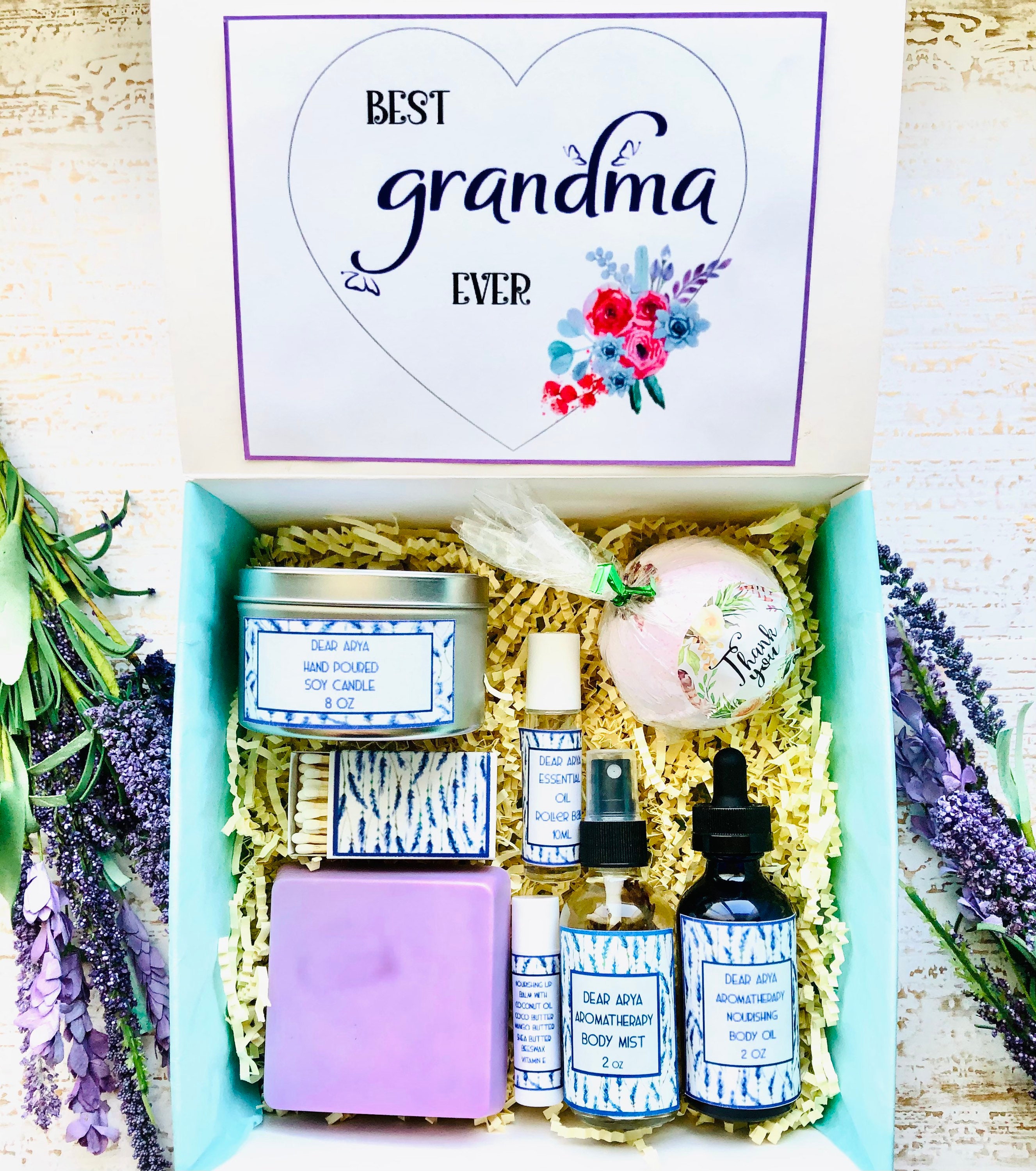 Grandma Spa Gift Box Gift Basket for Grandmother To Be New Etsy