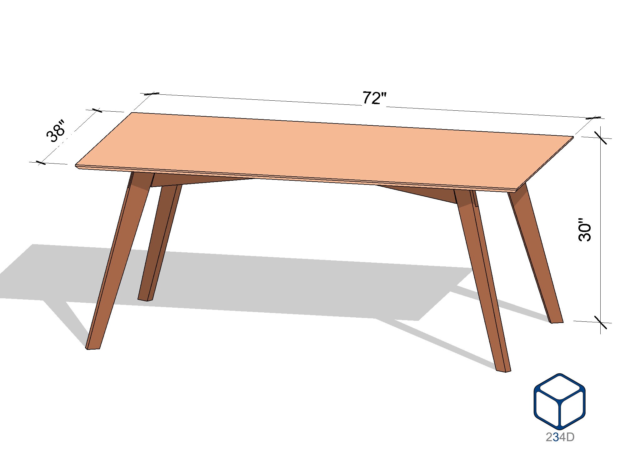 DIY Dining Table Plans PDF File Etsy UK