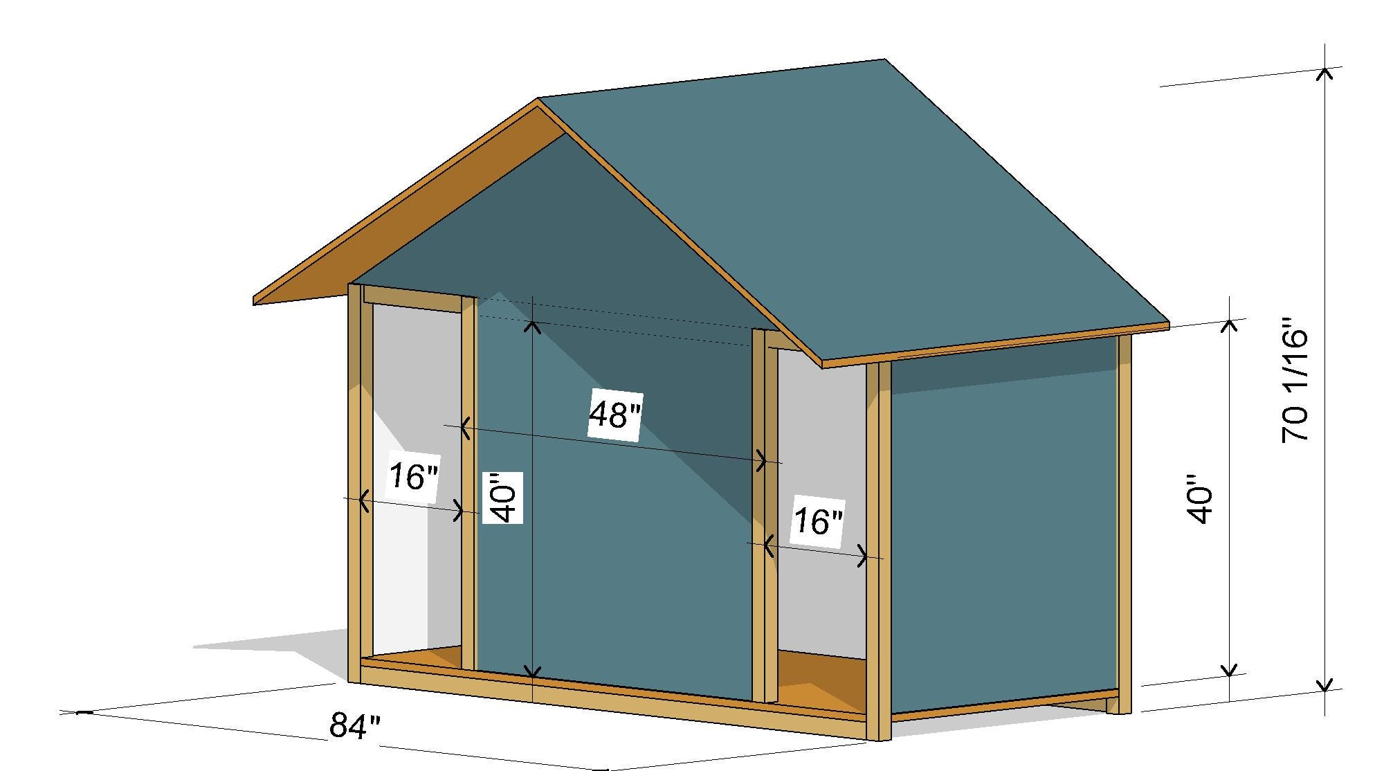 DIY Dog House Plans Double Kennel Large Outdoor PDF Etsy
