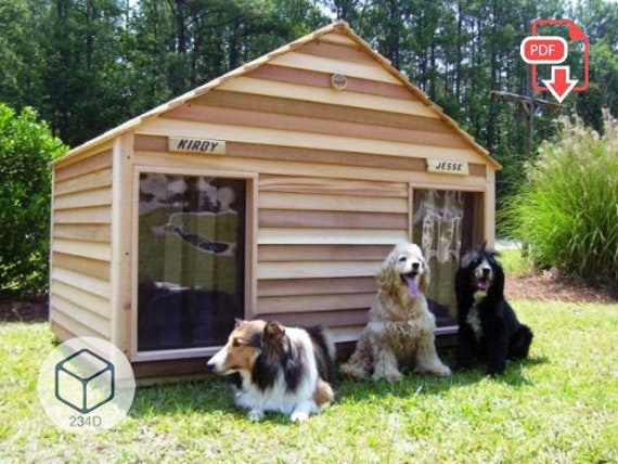 giant dog house plans