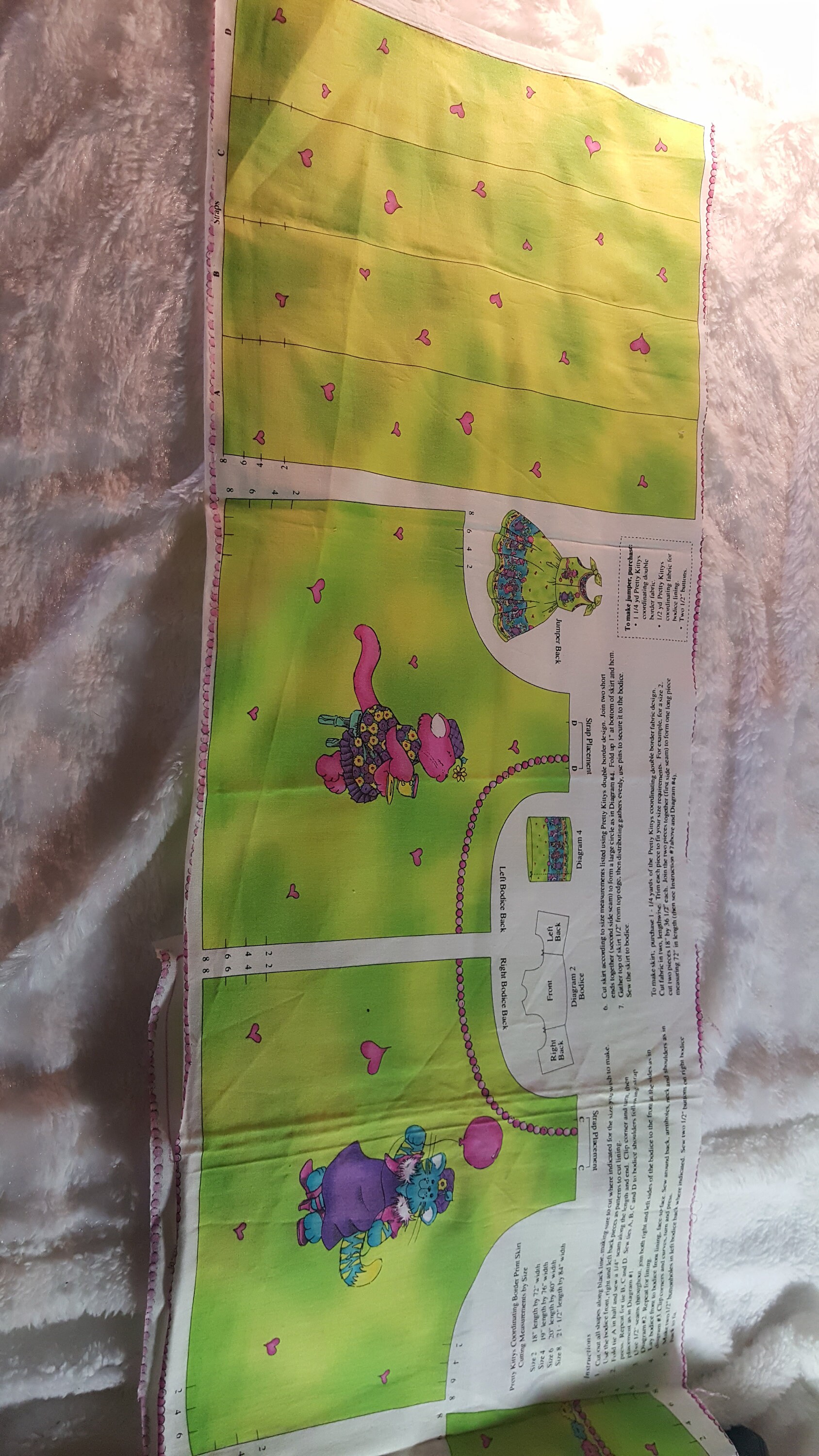 Pretty Kittys Fabric Jelly Bean Junction Dress Top Etsy