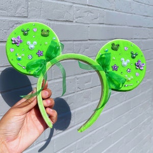 Princess Tiana Bayou Charm Minnie Ears, Princess Tiana Ears, Princess and the Frog Ears, Tiana Mickey Ear, Mouse ears, Princess and the frog