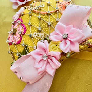 Padmé Picnic Dress Inspired Ears, Star Wars Nite Outfit, Naboo Romantic Minnie Ears, Yellow Floral Disney Ears, Senator Amidala Ears image 2