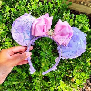 Rapunzel Minnie Ears, Rapunzel Disney Ears, Rapunzel Mickey Ears, Tangled Minnie Ear, Princess Ears, Minnie Ear, Mouse Ear Headband