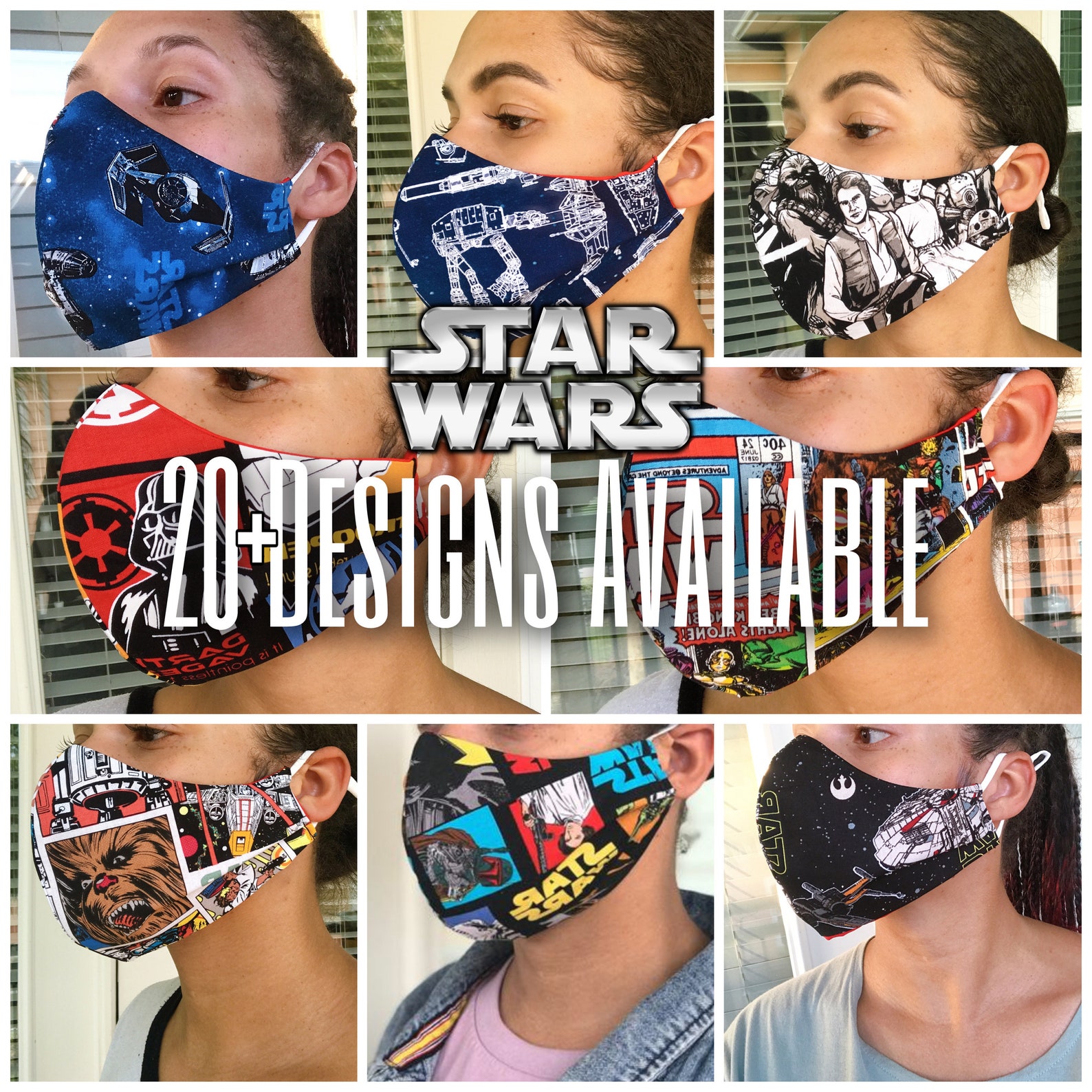 Star Wars Face Mask Star Wars Mask Disney Face Mask Etsy
