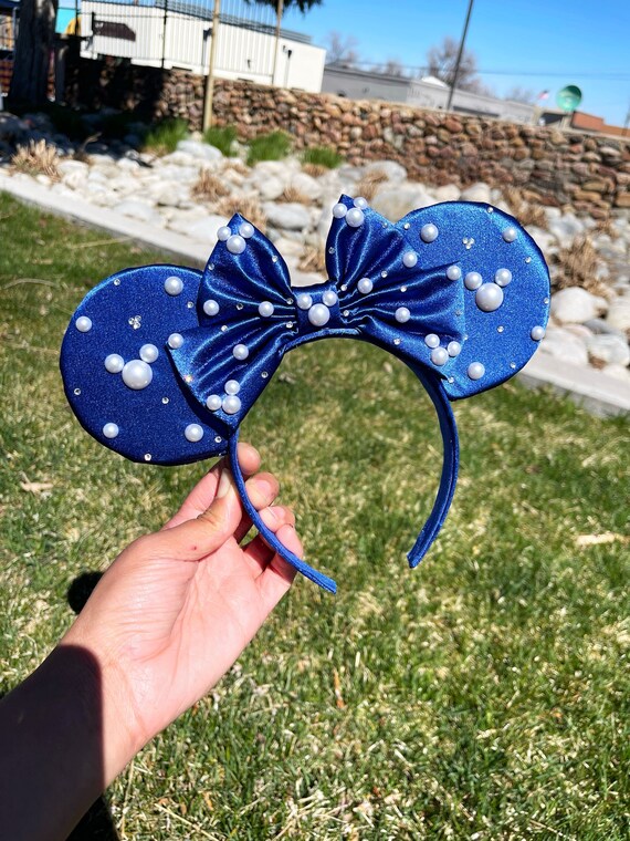 Pearl Rhinestone Minnie Ears, Pearl Mickey Ears, Pearl  display picture 3