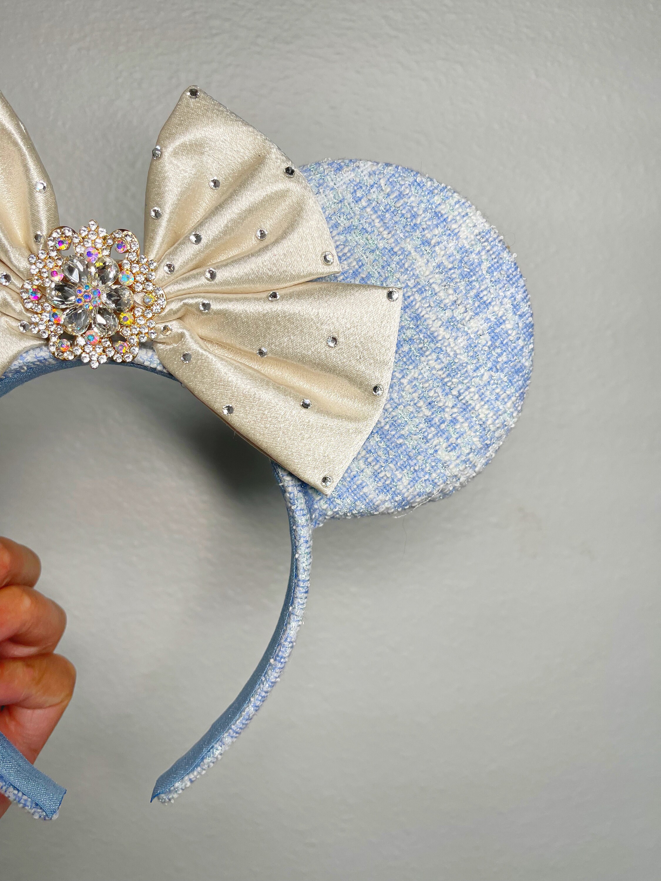 Couture Cinderella Minnie Ears | Hand-Embellished Crystal Disney Ears | Princess il_fullxfull.6020046190_doa4.jpg main image 2