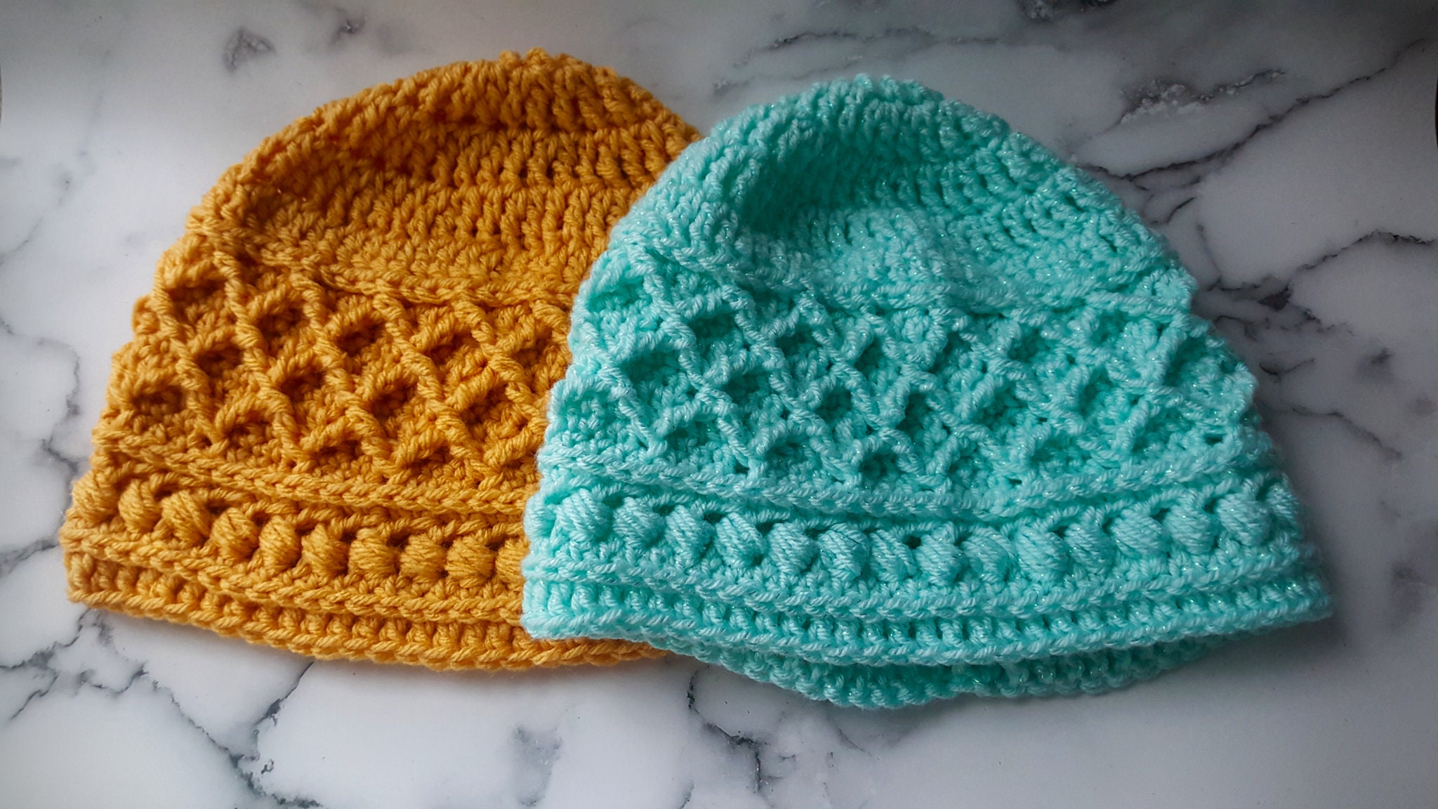 Crochet Diamond Waffle Stitch Beanie Hat Pattern Pdf File Download - Etsy