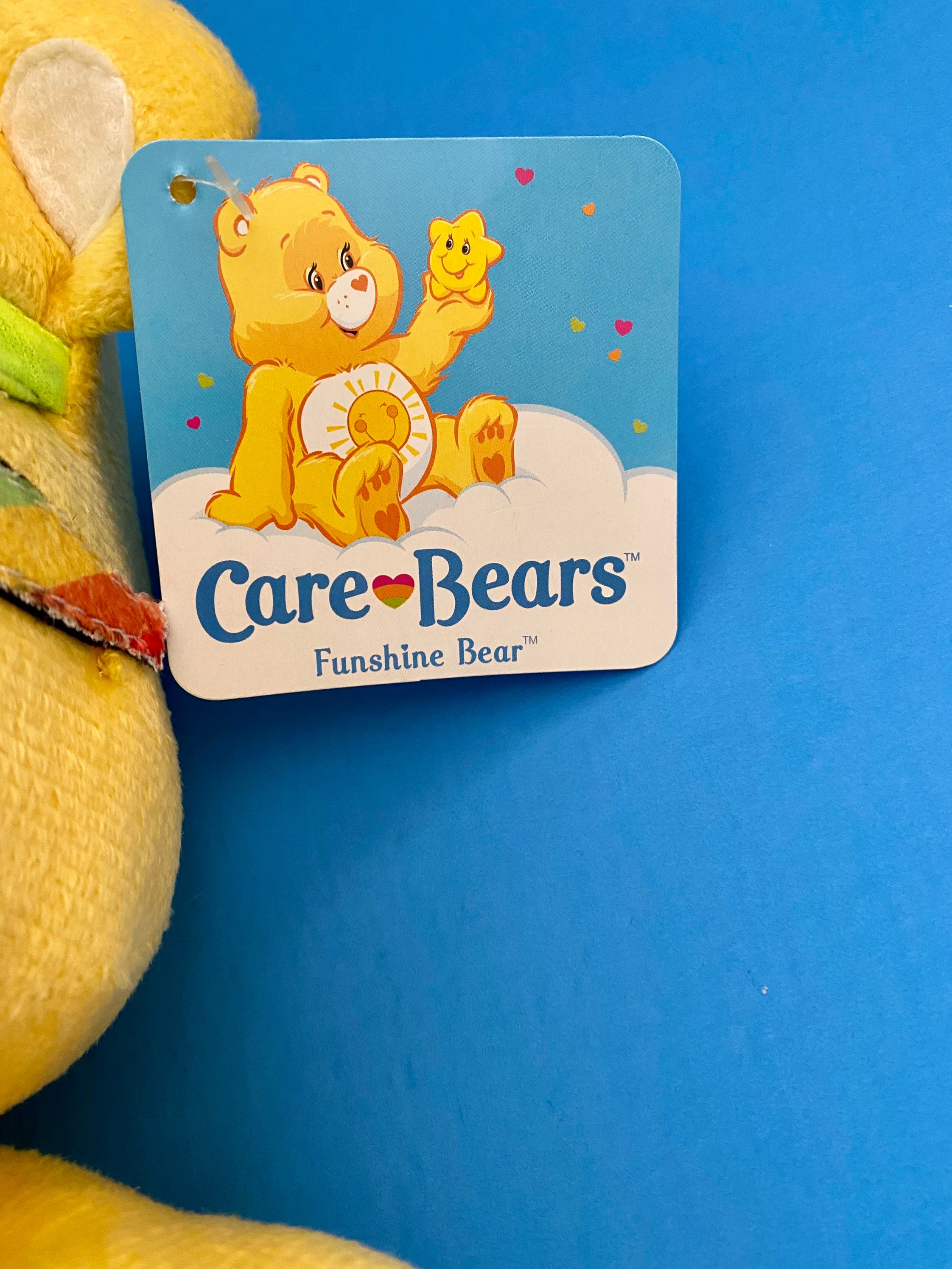 Care Bears Sunshine Bear Plush  Yellow Fuzzy Snapback Hat Cap Adjustable OSFM Yellow Sunshine Funshine Care Bear- 20 main image 2