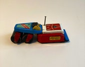Vintage 1950s Marx Linemar tin 15 ton friction roller made in Japan