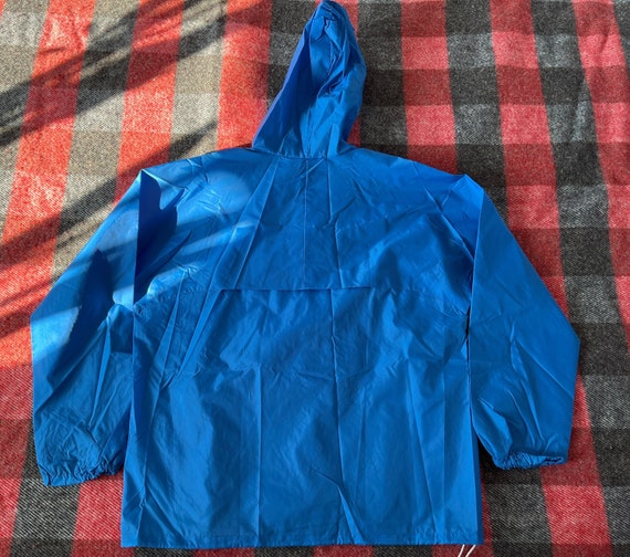 Vintage blue windbreaker made by BELL with Canada… - image 4