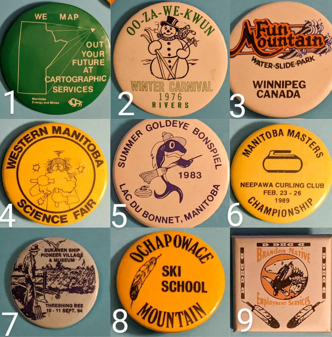 Vintage Manitoba Pins From the 1970s and 1980s Winnipeg Etsy Canada