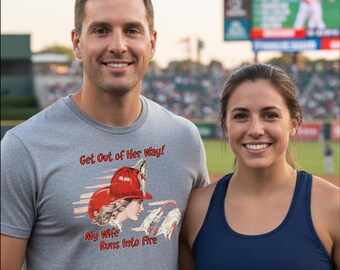 Firefighter Wife Shirt | Get Out of Her Way My Wife Runs Into Fire