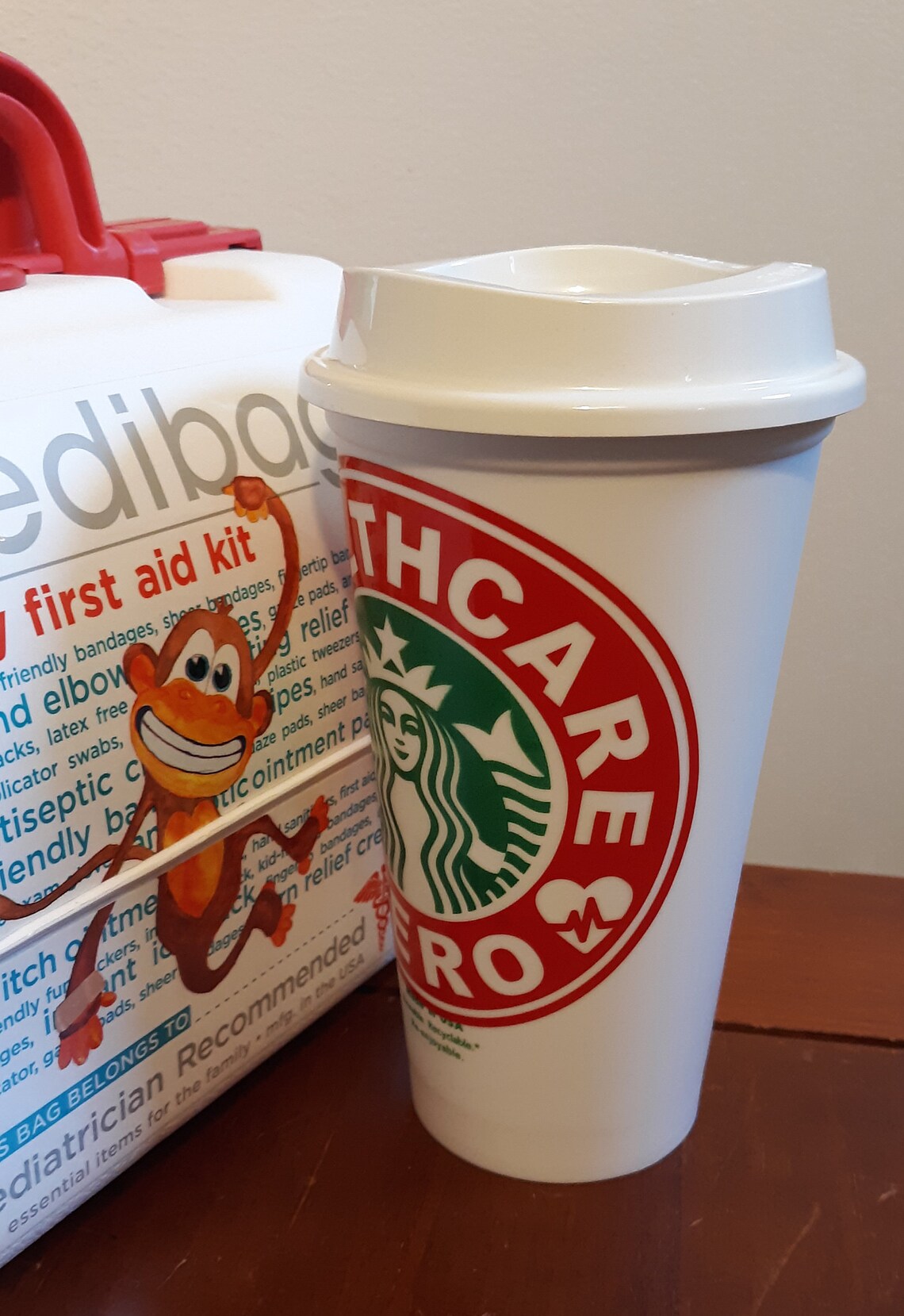 Healthcare Worker Starbucks Cup Essential Employee Starbucks Etsy