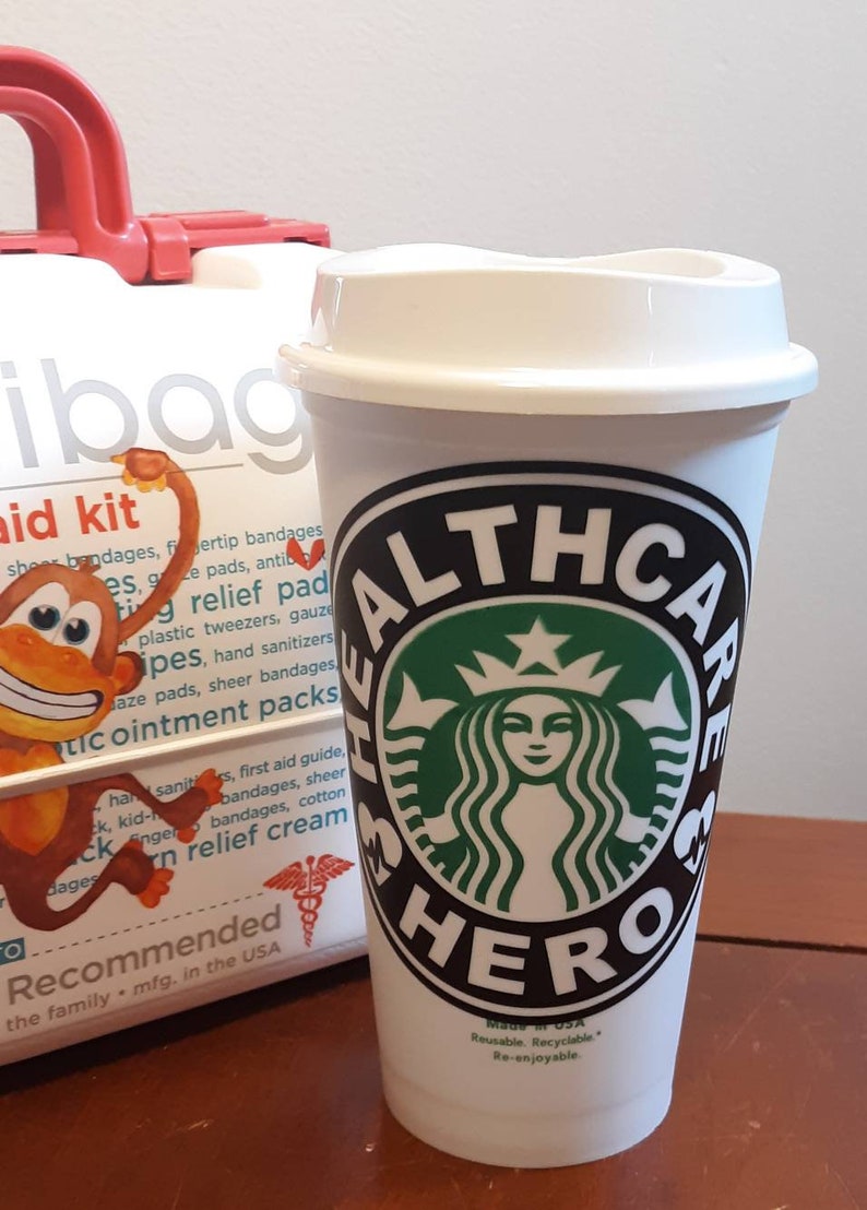 Healthcare Worker Starbucks Cup Essential Employee Starbucks Cup Nurse