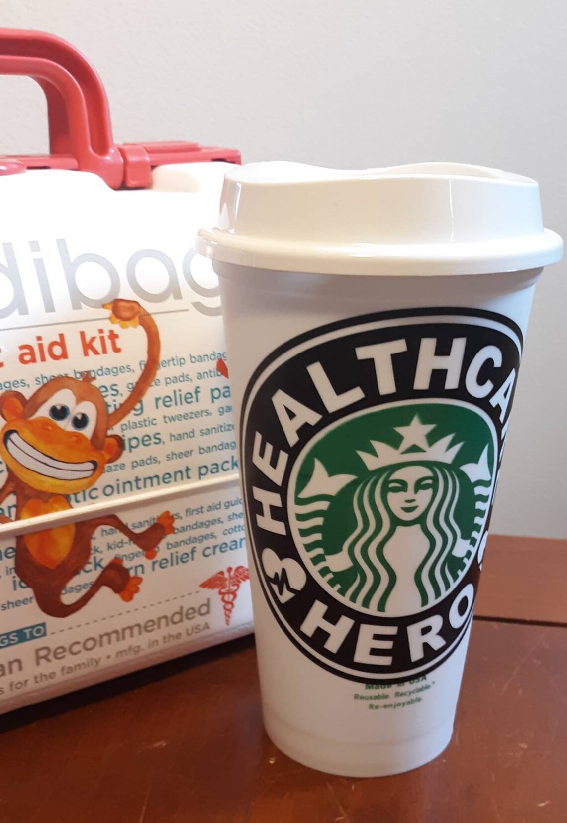 Healthcare Worker Starbucks Cup Essential Employee Starbucks Etsy