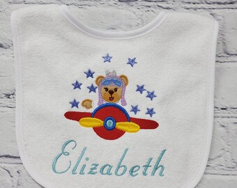 Personalized Embroidery Bibs, Cute Baby Bibs, TNTsDynamiteCreation