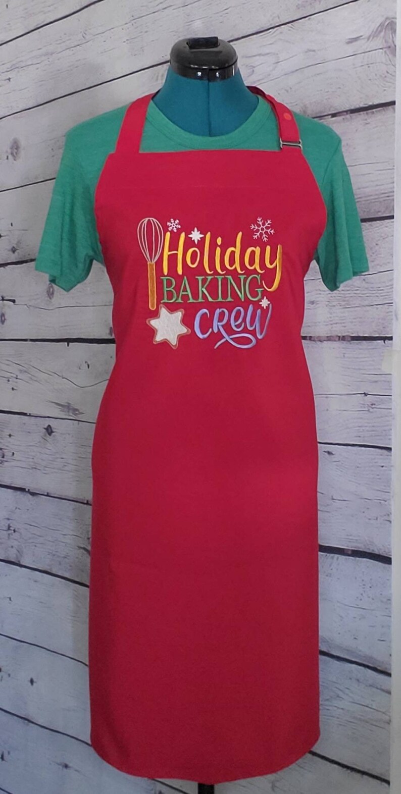 Christmas Apron TNTsDynamiteCreation Holiday Apron Embroidered Apron