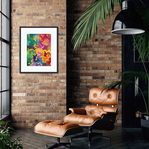 Original painting, Abstract painting, art, abstract art, acrylic on paper, shops colorful abstract art.