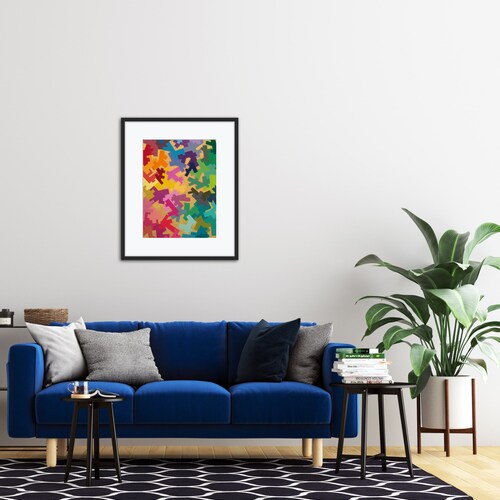 Original painting, Abstract painting, art, abstract art, acrylic on paper, shops colorful abstract art.
