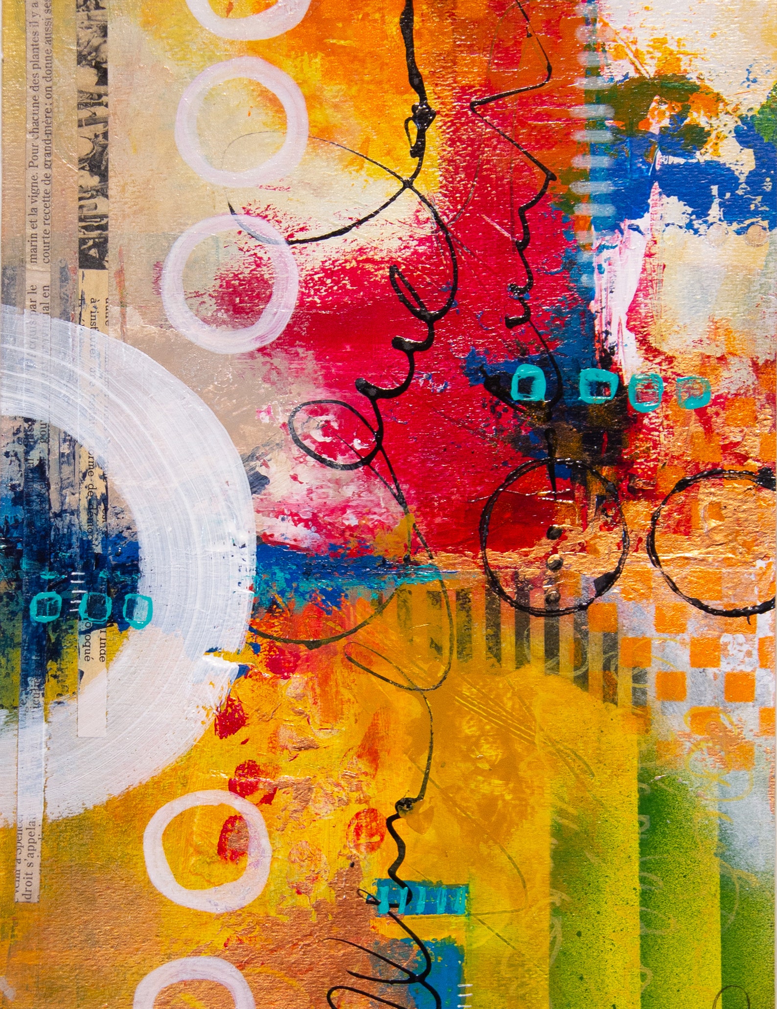 Original Painting, Abstract Painting, Art, Abstract Art, Acrylic on Paper, Colorful Abstract Art