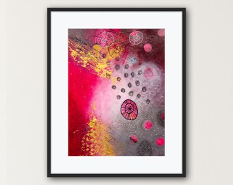 Original painting, Abstract painting, art, abstract art, acrylic on paper, colorful abstract art.