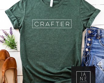 Crafter shirt, vrouwen crafter shirt, cadeau voor crafty vriend, cadeau voor crafty vrouwen, women's crafting shirt, houtbewerker shirt voor vrouwen