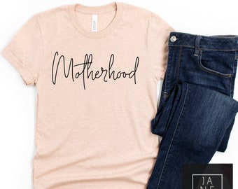 Moederschap Shirt, Moeder shirt, Grafische T-shirts voor moeders, Moederschap t-shirt, Leuke moeder t-shirts, Moederdag Cadeau, Moederdag shirt