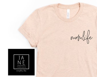 Mom Life t-shirt, moeder shirt, moeder t-shirt, cadeau voor moeder, cadeau voor nieuwe moeder, cadeau voor zus, shirt voor moeder, mama shirt, cadeau voor vriendin