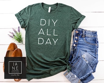 Houtbewerking shirt, power tool shirt, houtbewerking tshirt, diy de hele dag, crafty shirt, crafter shirt, maker shirt, cadeau voor crafty mensen diyer
