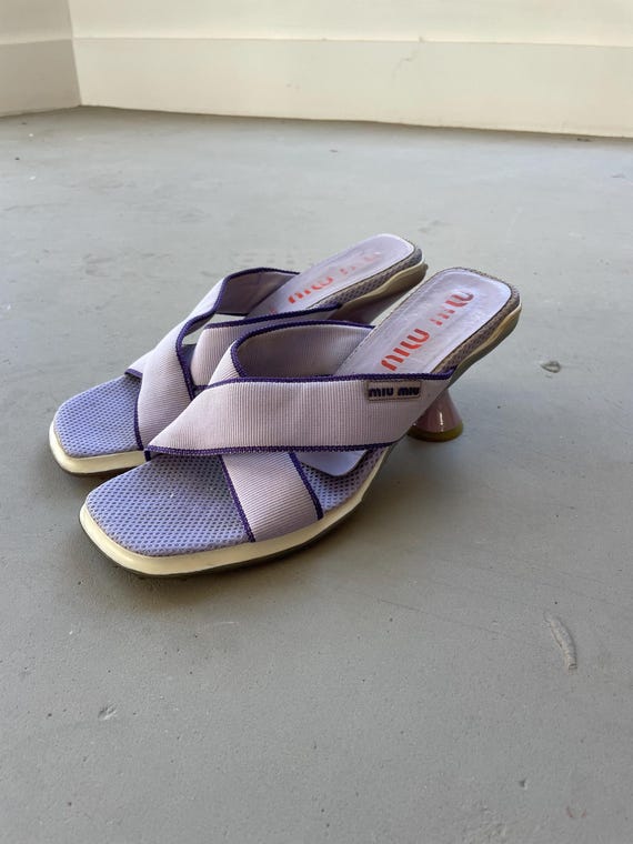 Miu Miu Purple Bubble Heels - Etsy