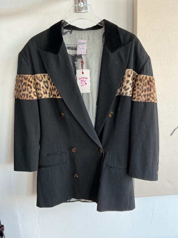 Jean Paul Gaultier Black Cheetah Fur Jacket - Etsy Jean Paul Gaultier Black Cheetah Fur Jacket - Etsy
