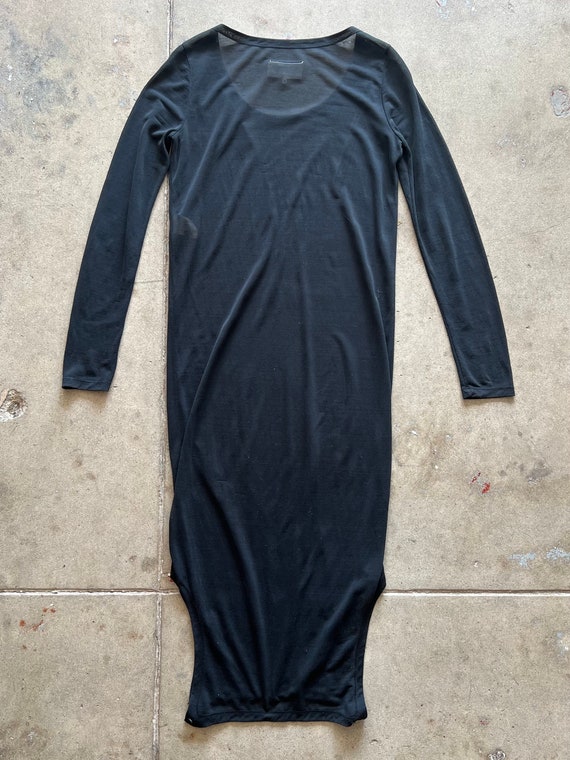 MM6 Maison Margiela Black Long Sleeve Dress - Etsy