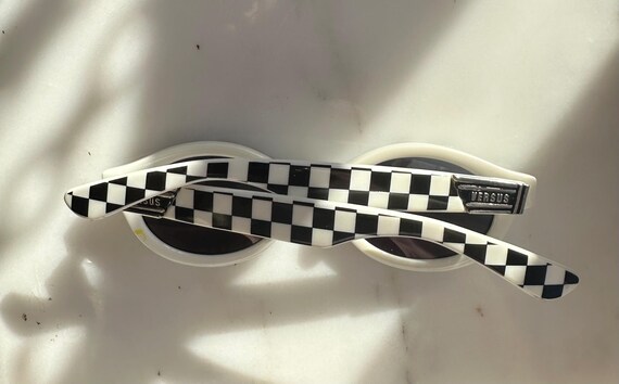 Rare Checkered Versace Sunglasses - image 3