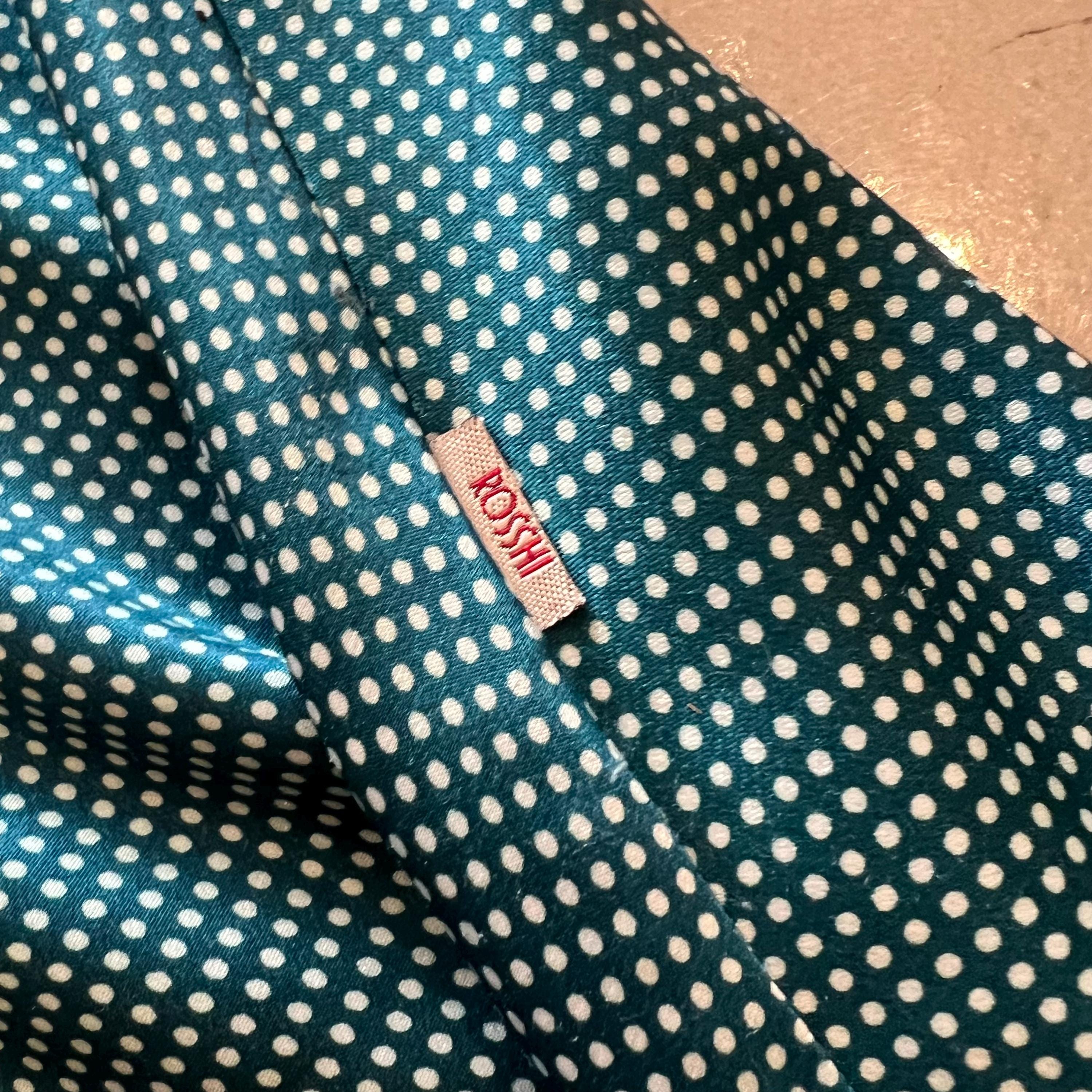 Green Teal Polka Dot Slip Dress Green Teal Polka Dot Slip Dress