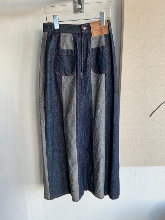 Betty's Blue Shinji Abe Denim Long Skirt - Etsy