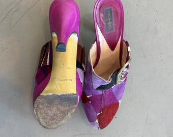 Emilio Pucci Y2k Corduroy Mules - Etsy