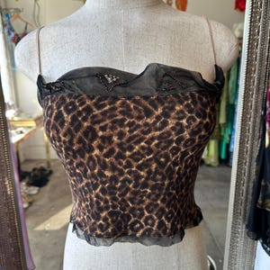 Leopard Cropped Cami
