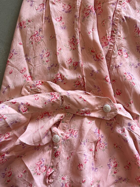 30's Pink Floral Pajama Set - image 6