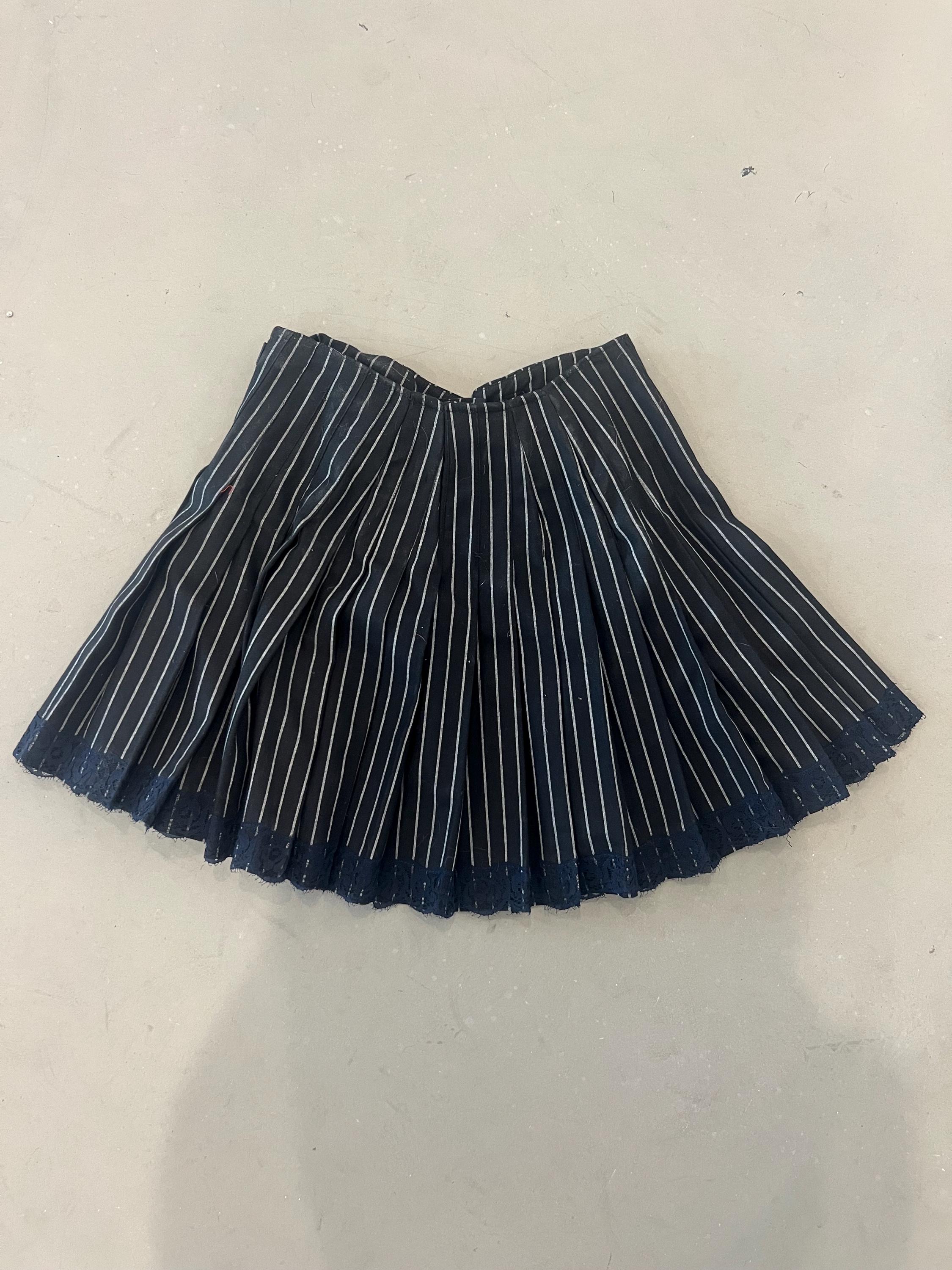スカート John Galliano Skirt Vintage John Galliano Black Pinstripe Skirt - Etsy
