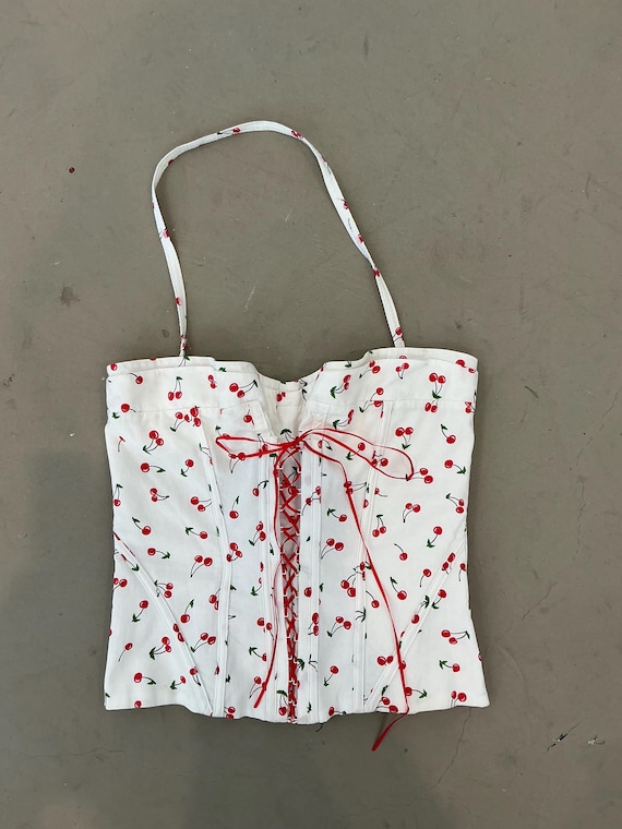 Cherry Corset Top