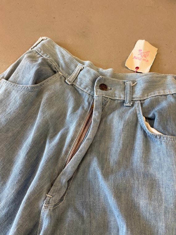 70's Mushroom Patchwork High-waisted Denim - image 3