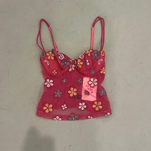 La Perla Pink Floral Corset