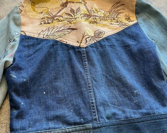 60s 70s ヴィンテージ　ウェスタンデニムジャケット ヴィンテージ装飾ウエスタンデニムジャケット - Etsy 日本
