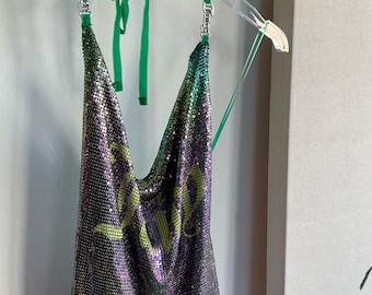 Juicy Chain Mail Halter Dress - Etsy