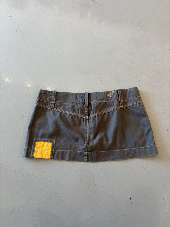 Green Diesel Cargo Yellow Patchwork Miniskirt - image 4