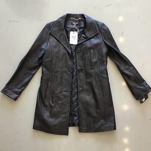 Black Ellen Tracy Leather Jacket