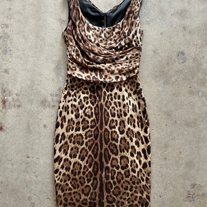 Leopard Print Silk Dress